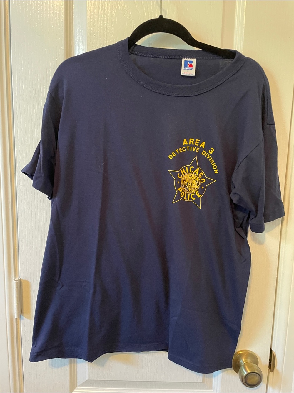 Vintage 80’s Chicago Police Star Logo T-Shirt-L